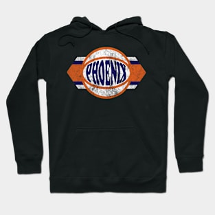 Phoenix Basketball retro and distressed ball and stripe Hoodie